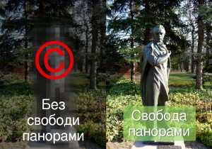 Свобода панорами дозволяє фотографувати пам'ятники та інші твори, розміщені в публічних місцях